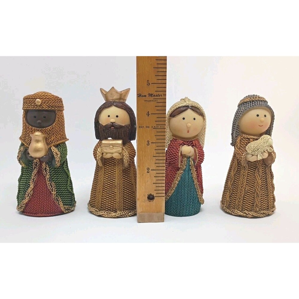 Christmas Nativity Set Tabletop Resin  Complete Set - Picture 4 of 16